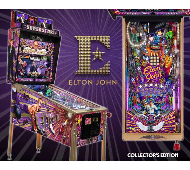 JERSEY JACK Pinball ELTON JOHN COLLECTOR'S EDITION Pinball Machine for